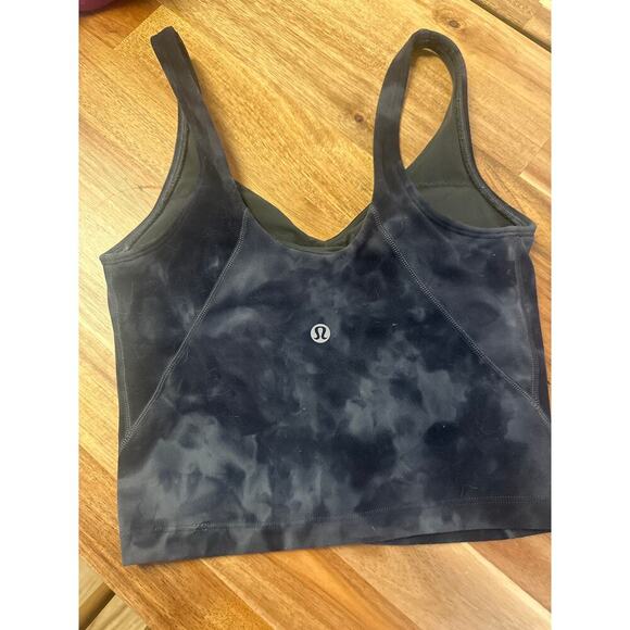 Lululemon Align Tank Top Diamond Dye Graphine Gray Womens Size 0 - Picture 3 of 4